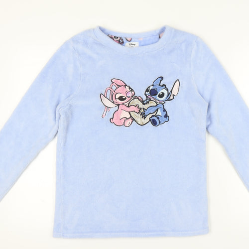 Disney Women’s Blue Stitch Pyjama Top, Size 10-12
