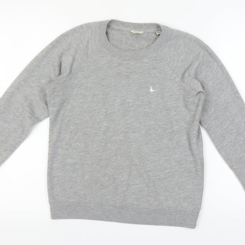 Jack Wills Women's Grey Pullover Sweatshirt - Size 10