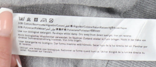 Jack Wills Women's Grey Pullover Sweatshirt - Size 10