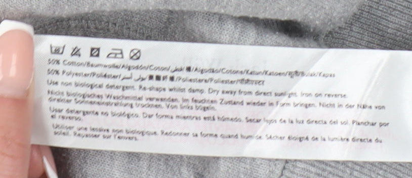 Jack Wills Women's Grey Pullover Sweatshirt - Size 10