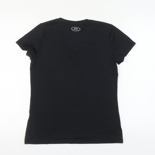 Under Armour Women's Black S V-Neck T-Shirt - Activewear