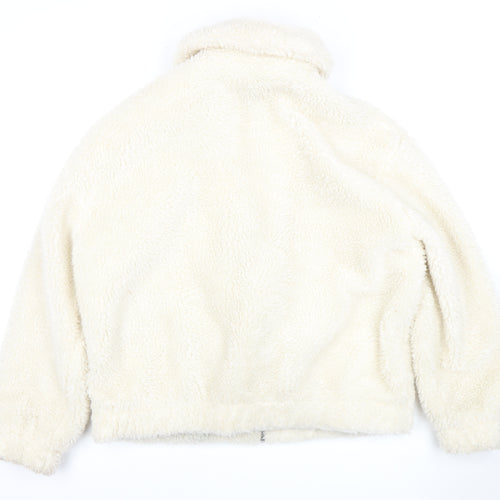 New Look Women's White Puffer Jacket Size 10