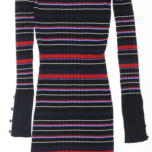 Next Women's Multicoloured Striped Dress - Size 8