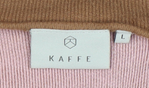 Kaffe Women's Brown Cardigan Jumper Size L