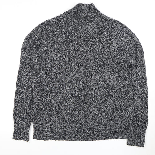 Next Women's Grey Mock Neck Pullover Jumper M