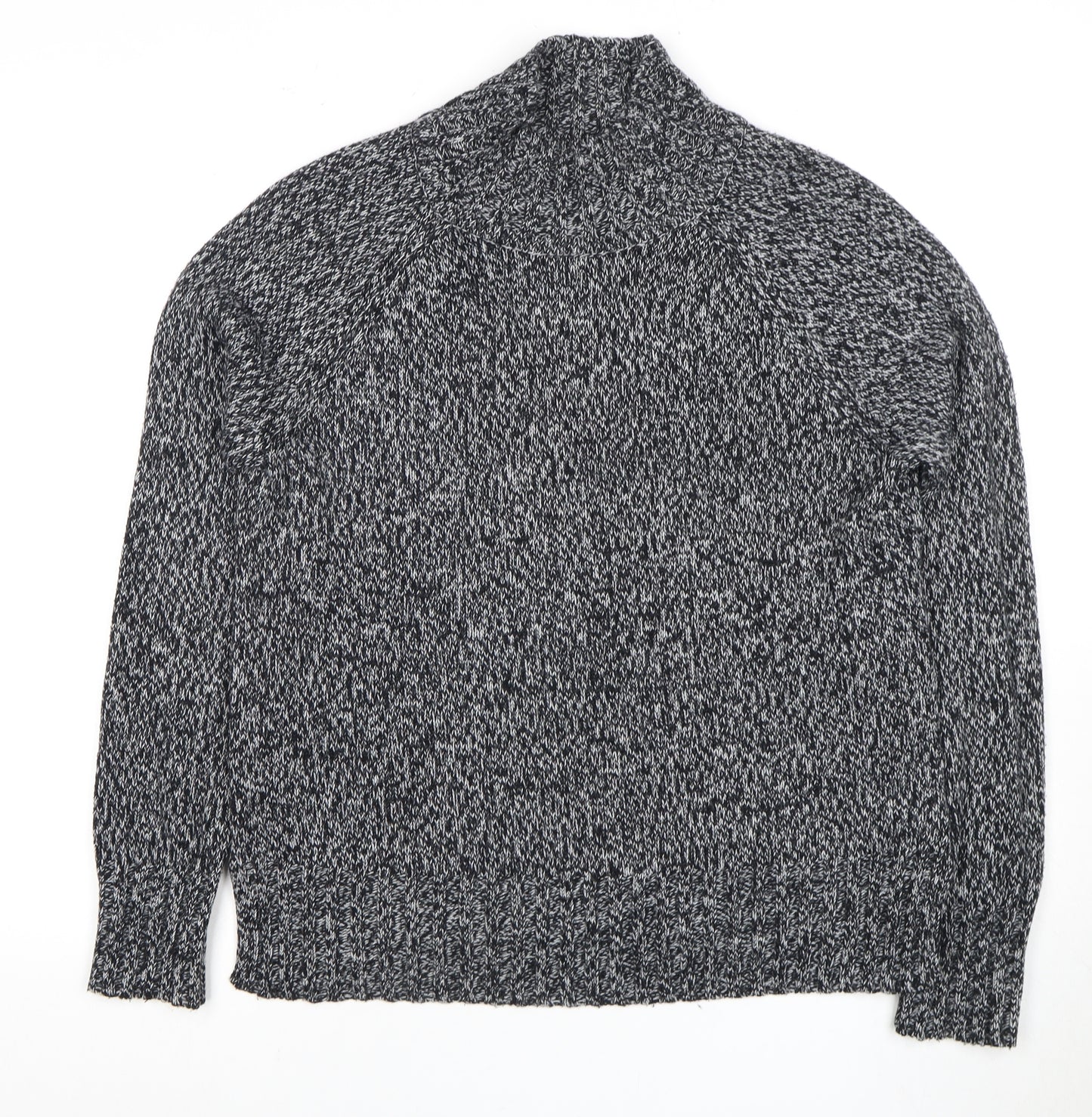 Next Women's Grey Mock Neck Pullover Jumper M