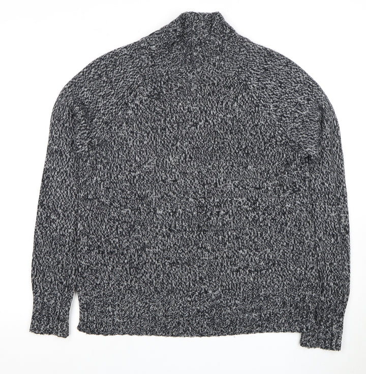 Next Women's Grey Mock Neck Pullover Jumper M