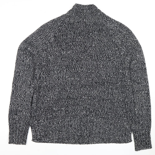 Next Women's Grey Mock Neck Pullover Jumper M