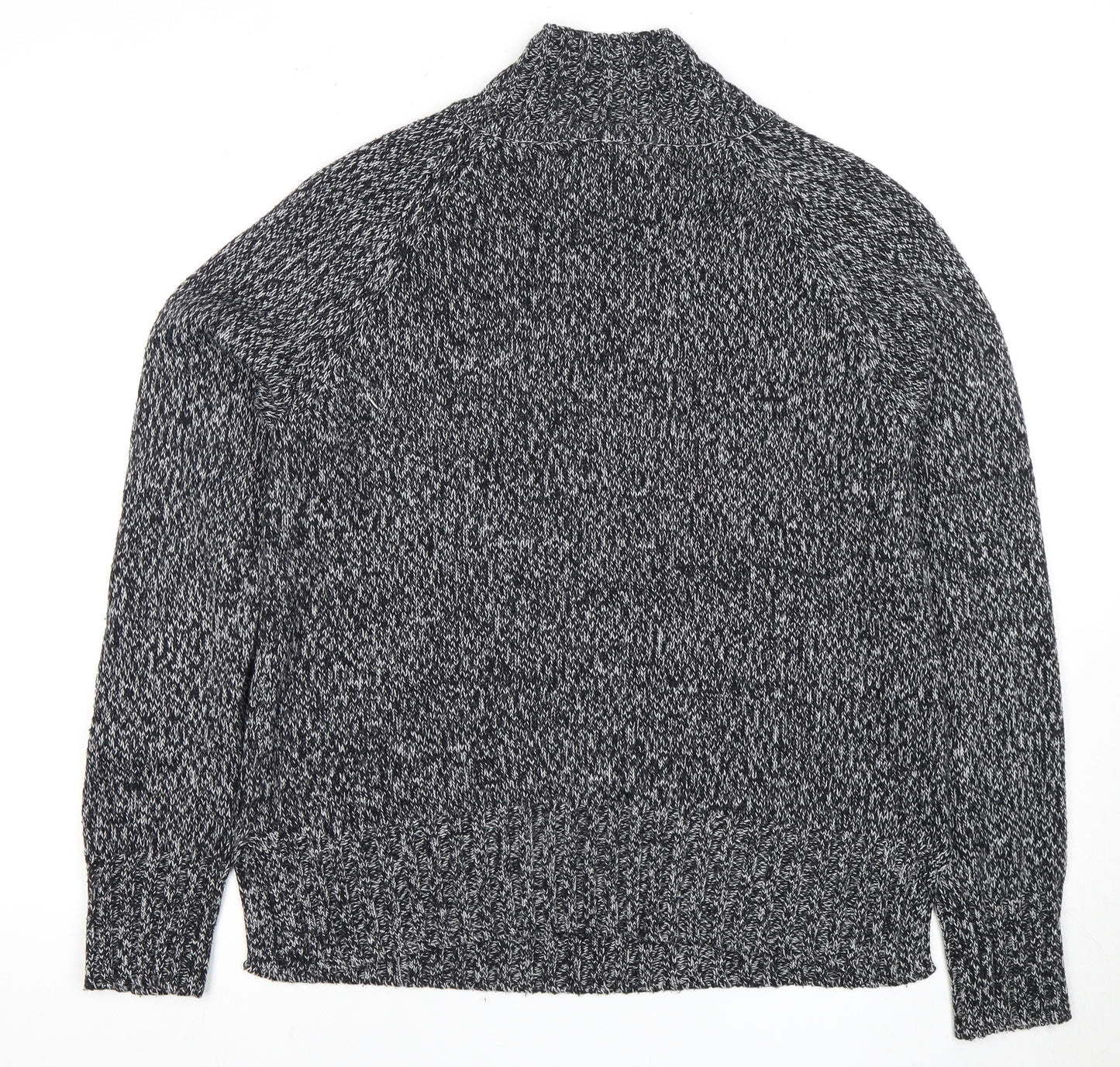 Next Women's Grey Mock Neck Pullover Jumper M