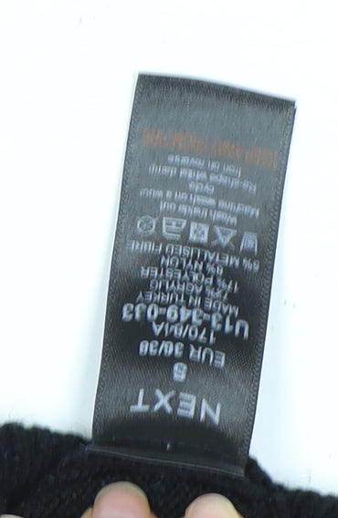 Next Women's Black Star Crew Neck Pullover Jumper S