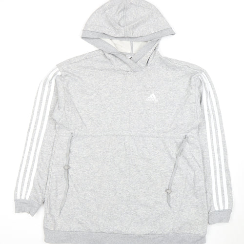 Adidas Women's Grey Pullover Hoodie Size XS