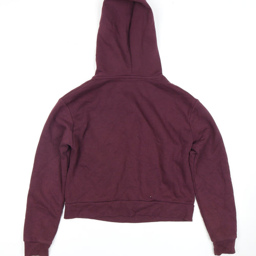 New Look Girls Burgundy Hoodie, Age 12-13, Pullover, Logo