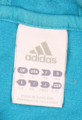 Adidas Women's Blue Size 18 Pullover Hoodie