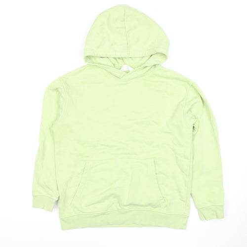 H&M Boys Green Pullover Hoodie 9-10 Years, Hooded