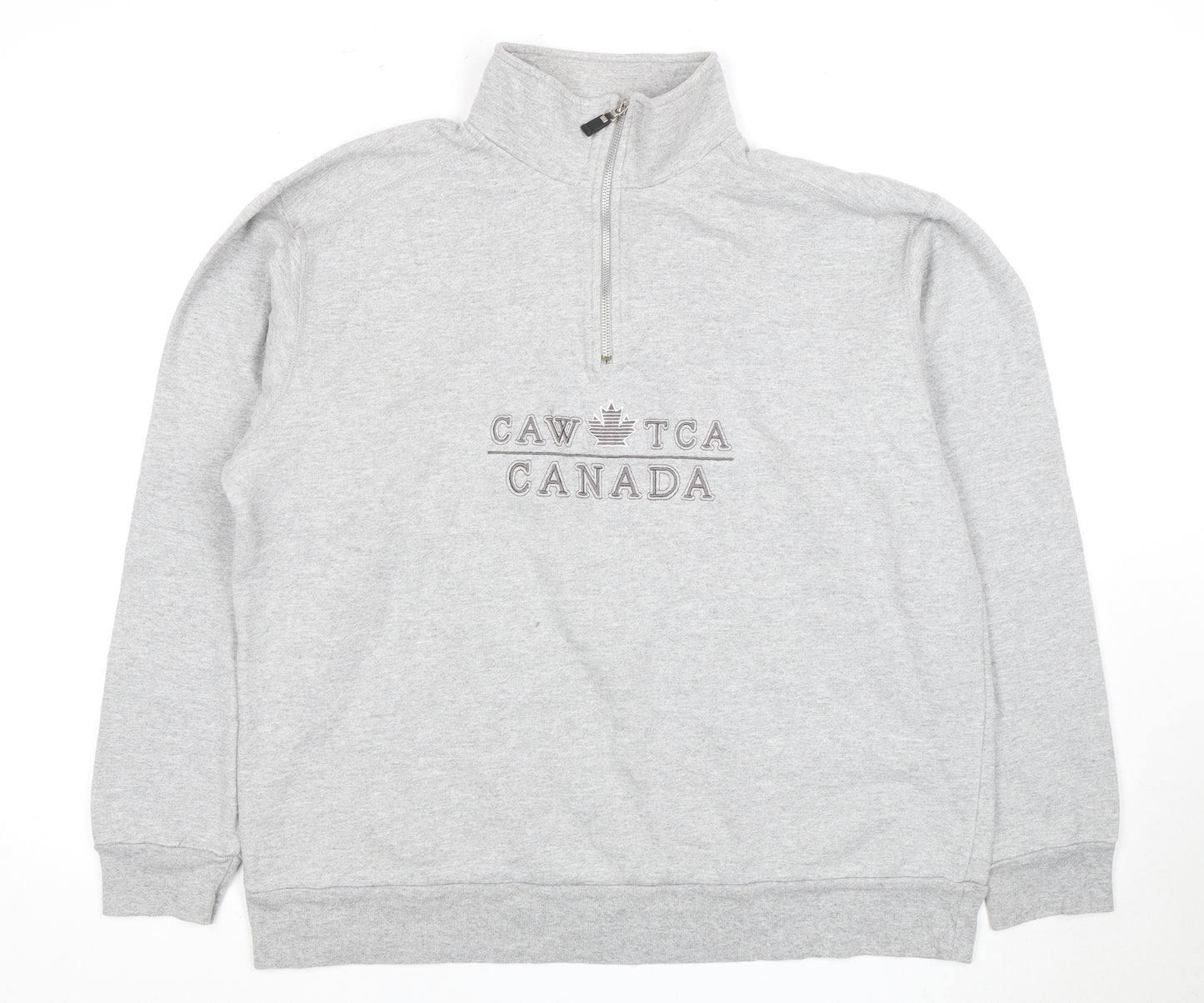 Canadian Union Apparel Men's Grey Pullover Sweatshirt L