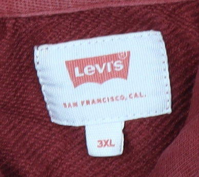 Levi's Men's Red 3XL Full Zip Hoodie