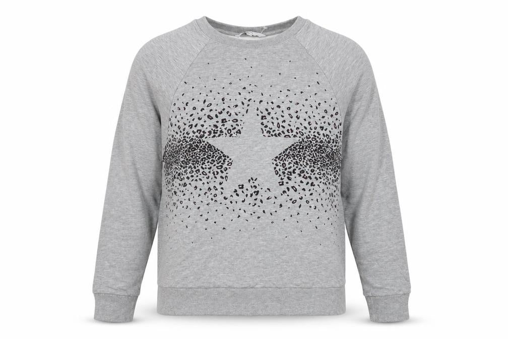 Front view of Next Grey Women's, size 8, Pullover Sweatshirt