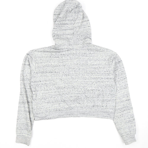 H&M Women's Grey Hoodie, Size 12, Comfortable Pullover