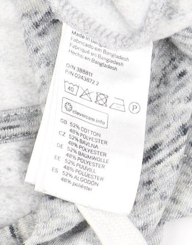 H&M Women's Grey Hoodie, Size 12, Comfortable Pullover
