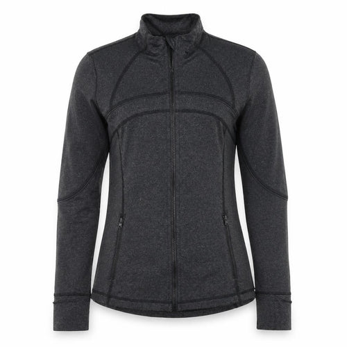 SPORTFX Women’s Black Slim Fit Full Zip Sweatshirt