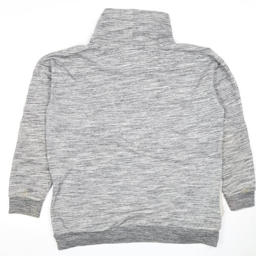 Victoria's Secret Women Grey M Logo Hooded Sweatshirt