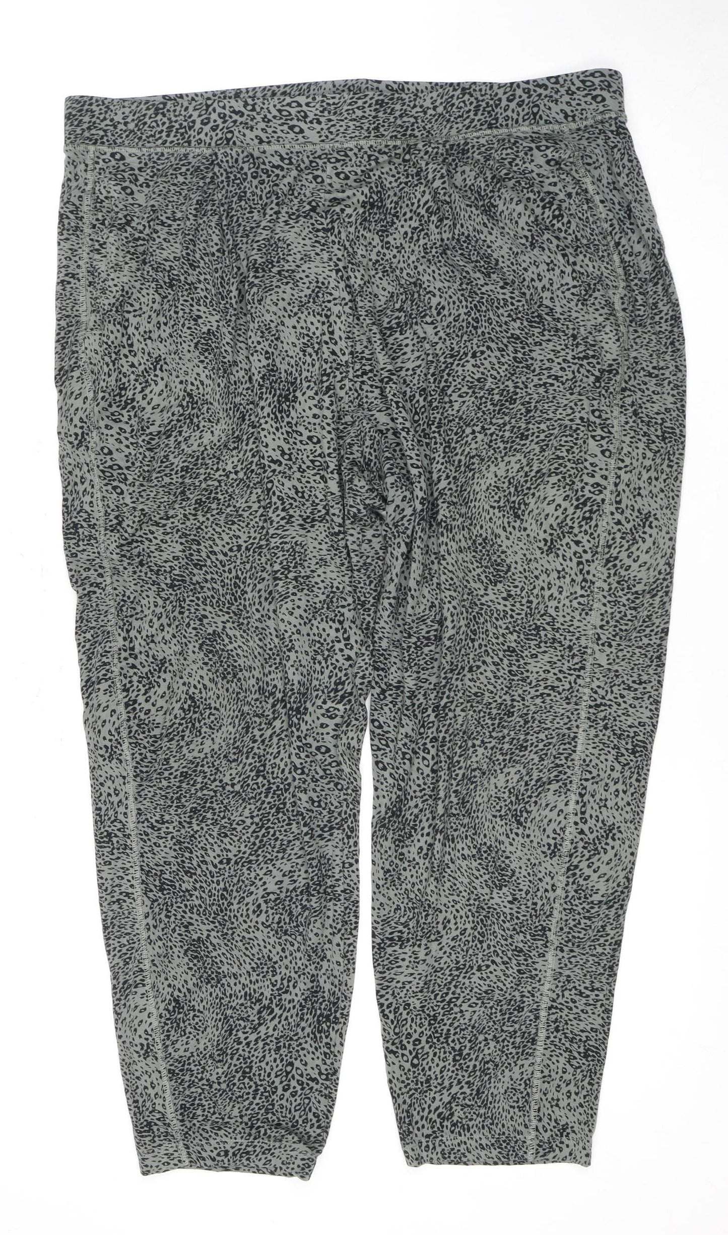 Marks and Spencer Women's Grey Animal Print Trousers