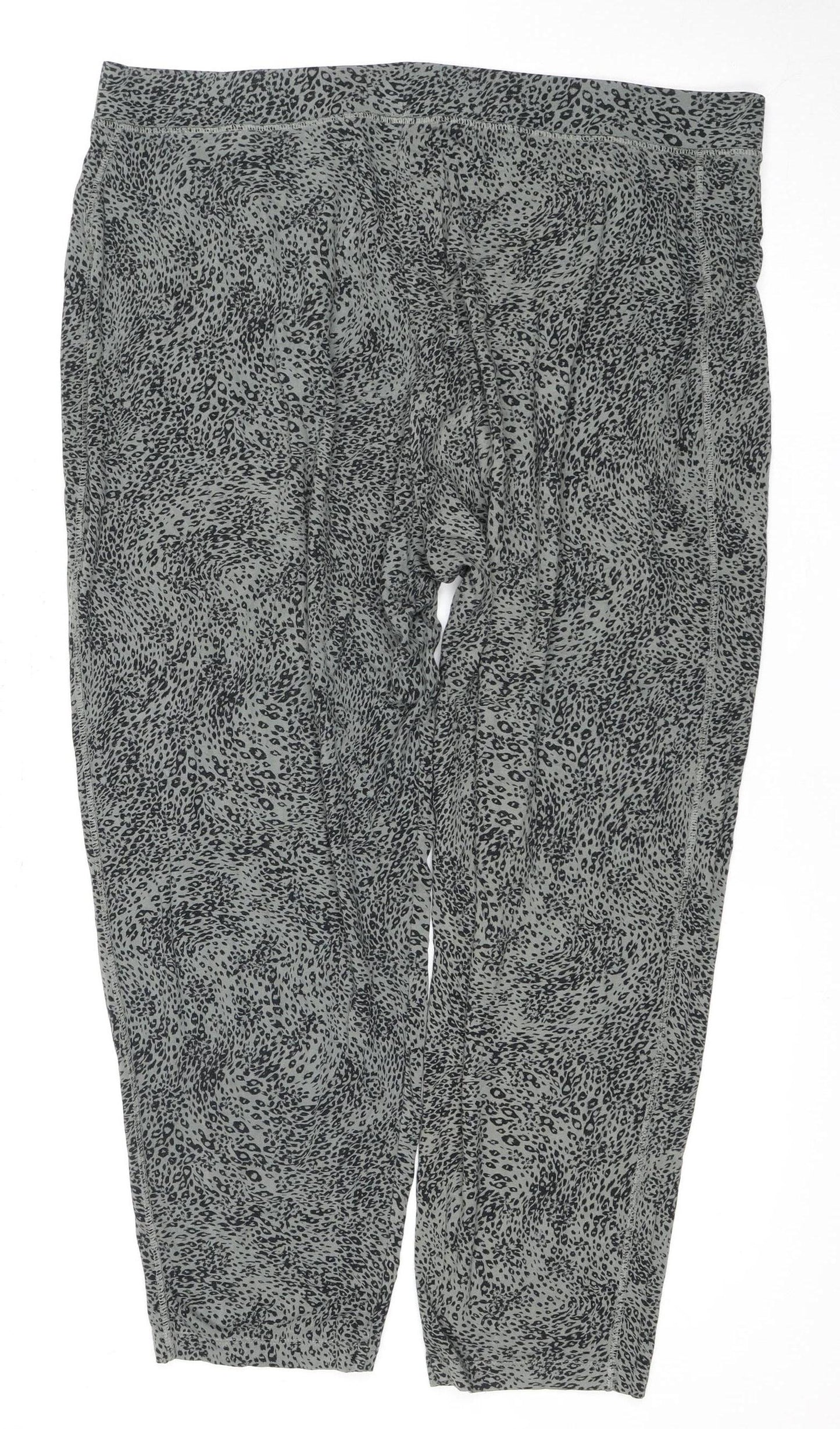 Marks and Spencer Women's Grey Animal Print Trousers