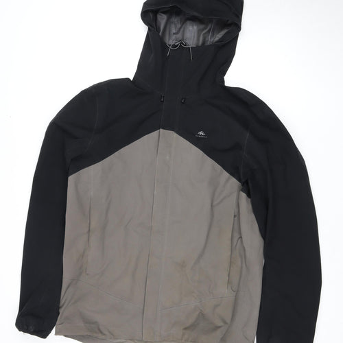 Decathlon Men's Black L Windbreaker Jacket