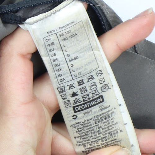 Decathlon Men's Black L Windbreaker Jacket