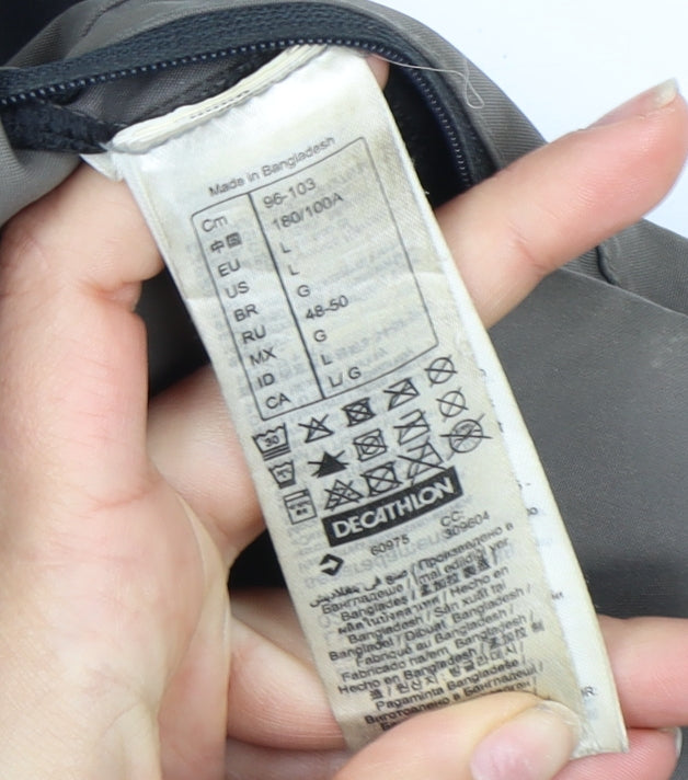 Decathlon Men's Black L Windbreaker Jacket