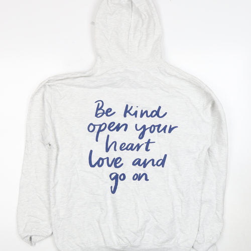 Olive & Frank Women's Ivory Hoodie M Cotton Blend