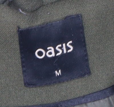 Oasis Women's Green Overcoat M - Casual Autumn/Winter