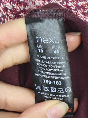 Next Women's Multicoloured Pullover Jumper Size 18