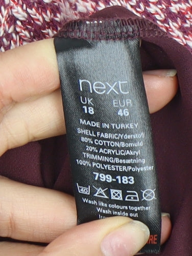 Next Women's Multicoloured Pullover Jumper Size 18
