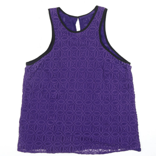 Next Women's Purple Lace Camisole Tank, Size 18