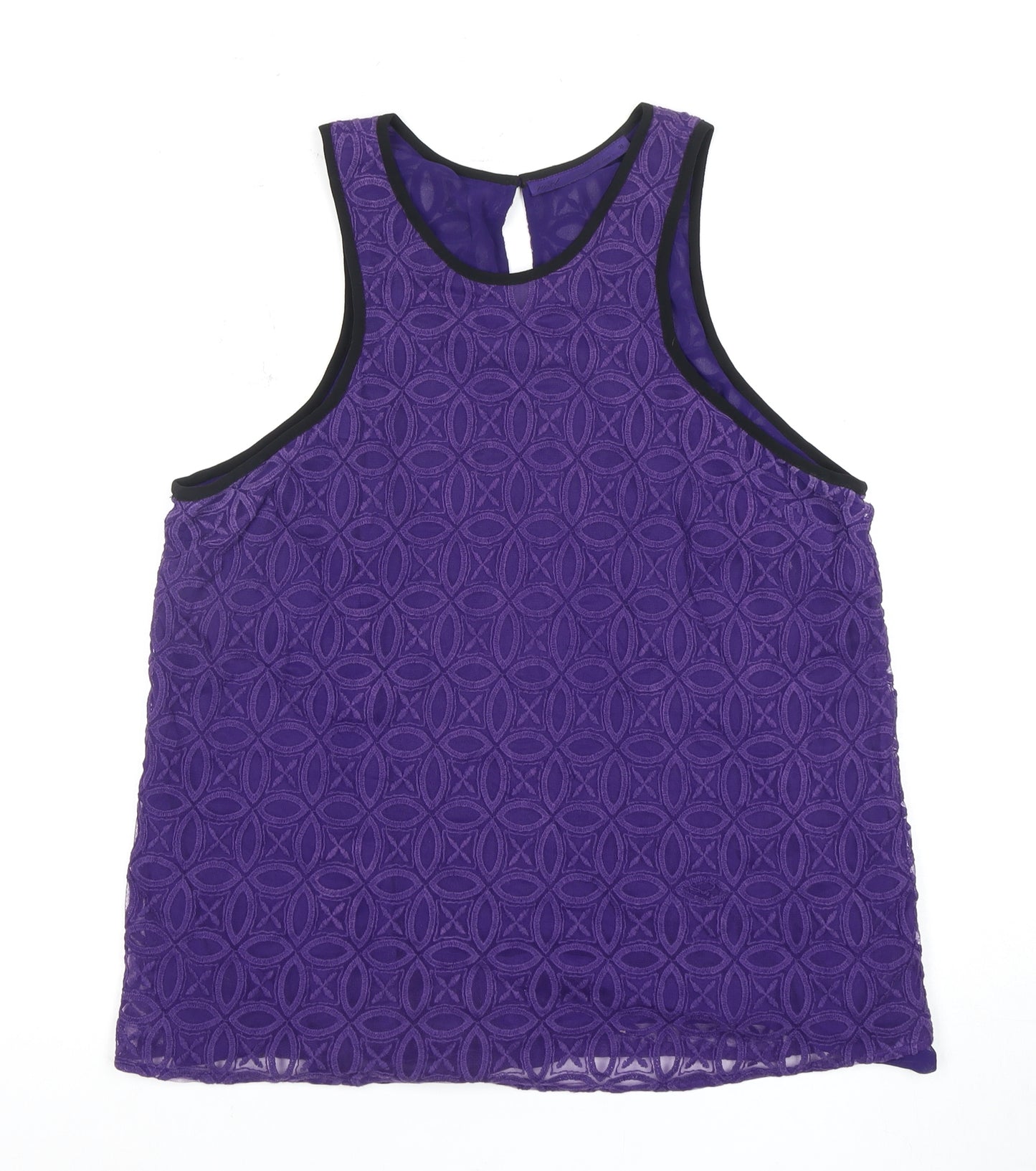 Next Women's Purple Lace Camisole Tank, Size 18