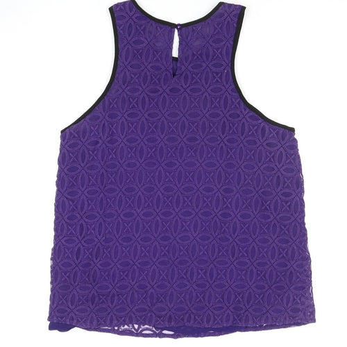 Next Women's Purple Lace Camisole Tank, Size 18