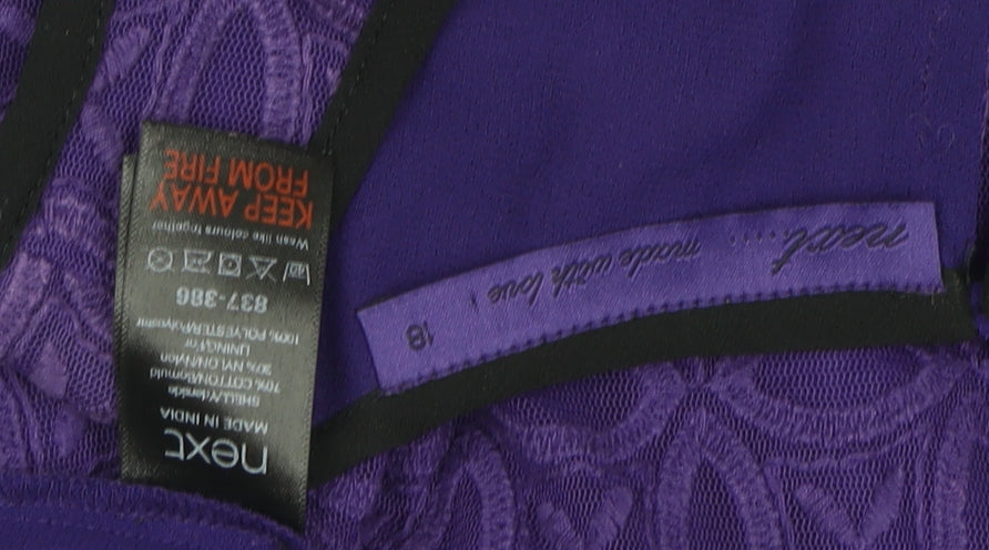Next Women's Purple Lace Camisole Tank, Size 18