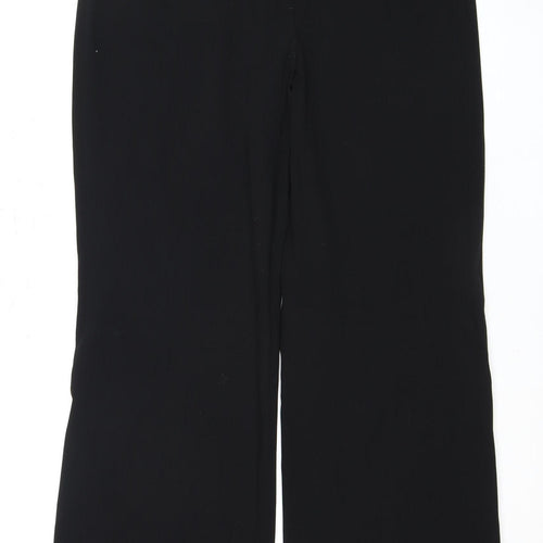 Next Women's Black Straight Trousers Size 16