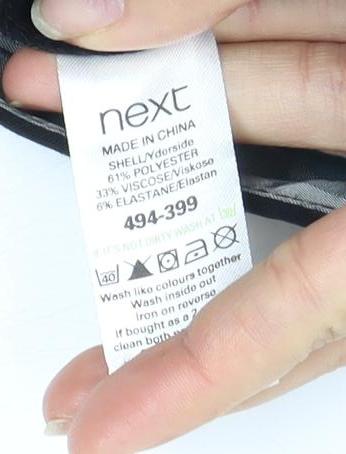 Next Women's Black Straight Trousers Size 16