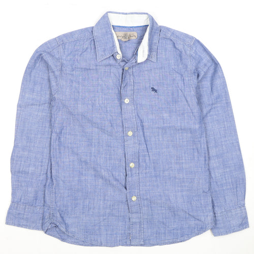 L.O.G.G. Boys Blue Button-Up Shirt, Long Sleeve, 11 Years