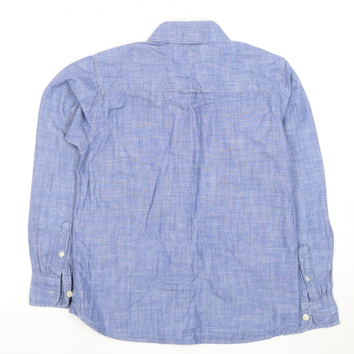 L.O.G.G. Boys Blue Button-Up Shirt, Long Sleeve, 11 Years