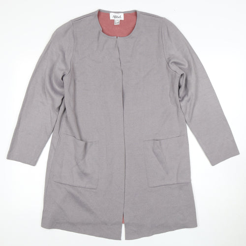 Afibel Women's Grey Cardigan Size 14 with Pockets