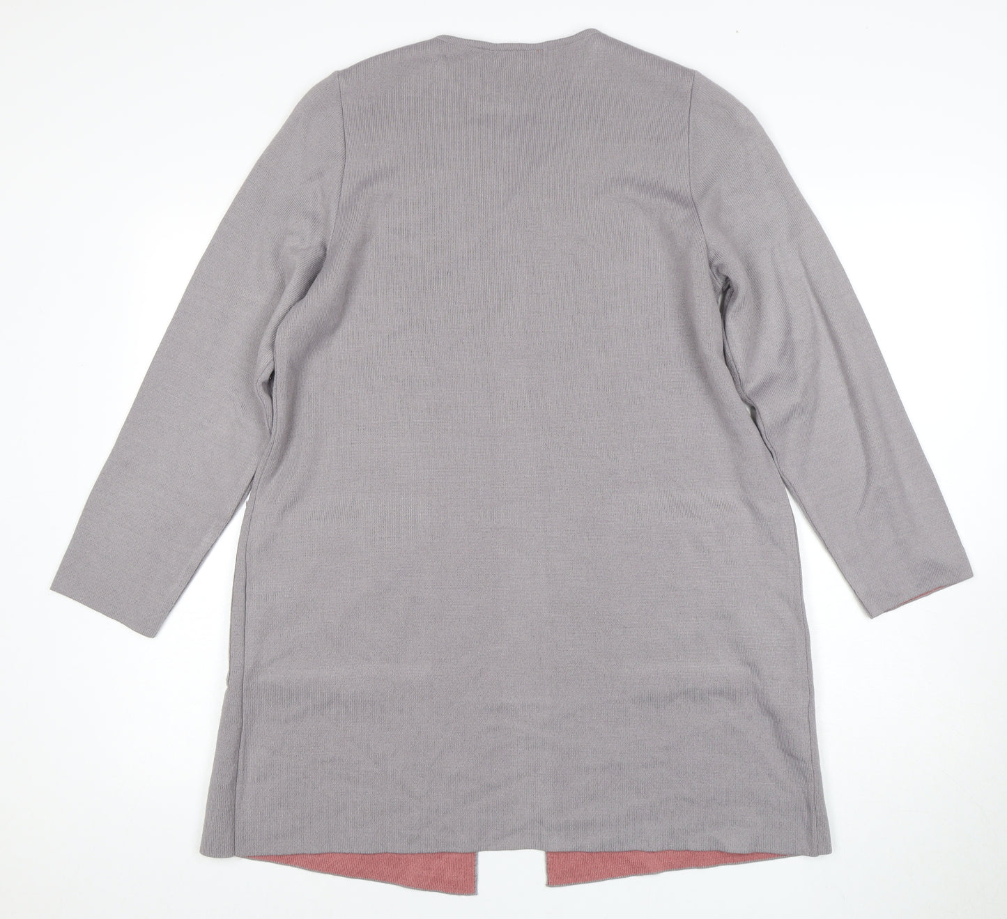 Afibel Women's Grey Cardigan Size 14 with Pockets