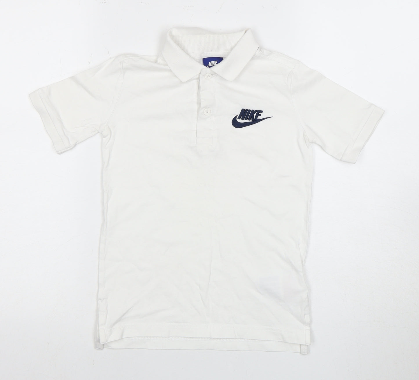 Nike Boys White Polo Shirt - Size 8-9 Years
