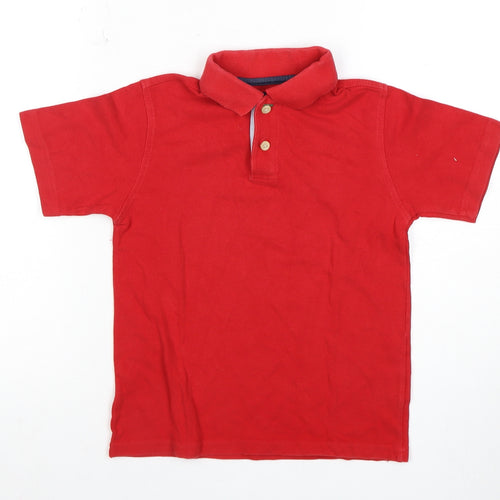 Tommy Hilfiger Boys Red Polo Shirt S Regular Fit