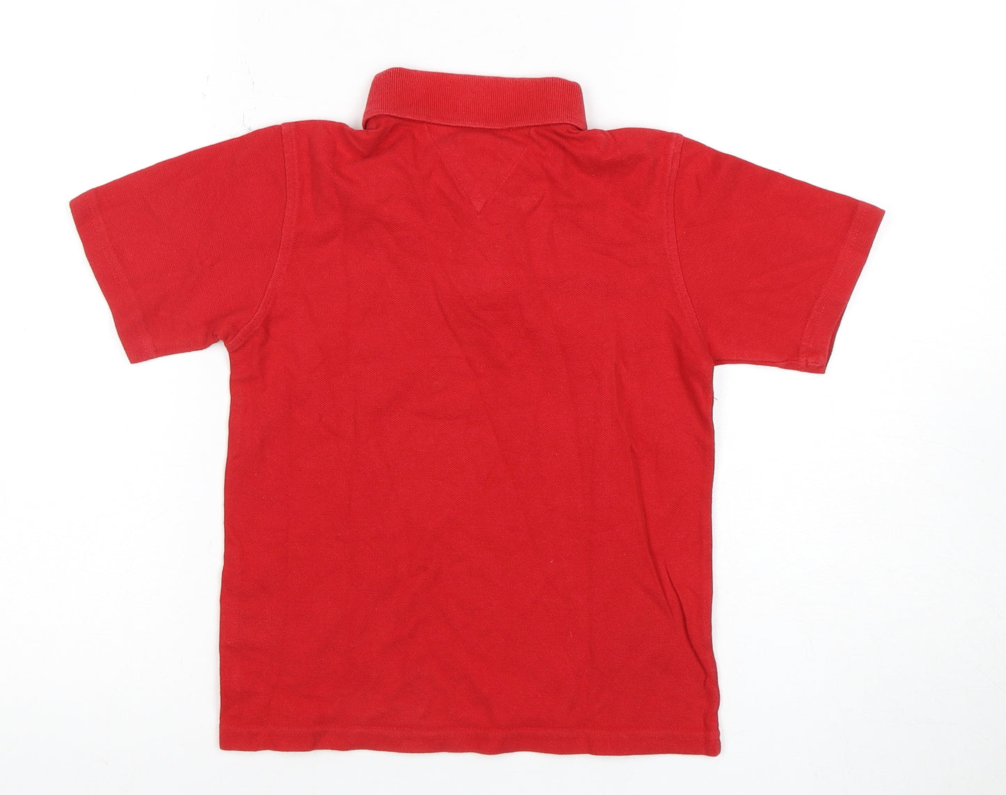 Tommy Hilfiger Boys Red Polo Shirt S Regular Fit