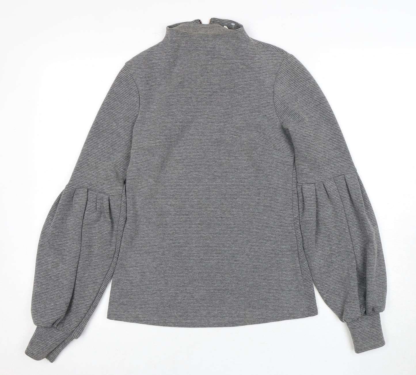 Nine Savannah Miller Grey Balloon Sleeve Top