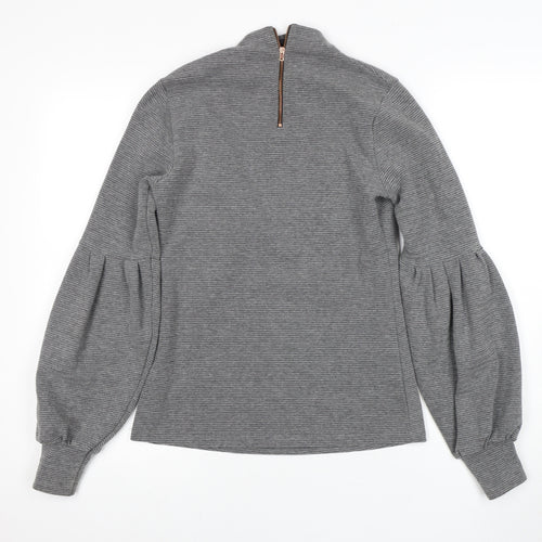 Nine Savannah Miller Grey Balloon Sleeve Top