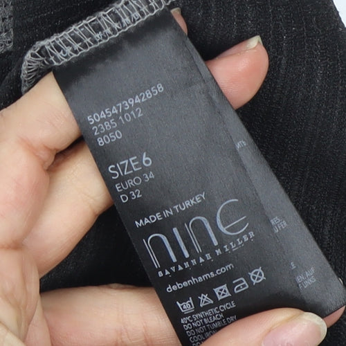 Nine Savannah Miller Grey Balloon Sleeve Top